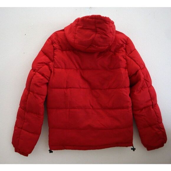 Aéropostale 2123-615 Women's Sz XS Red Remixed Down Quilted Hooded Puffer Jacket - Picture 2 of 7